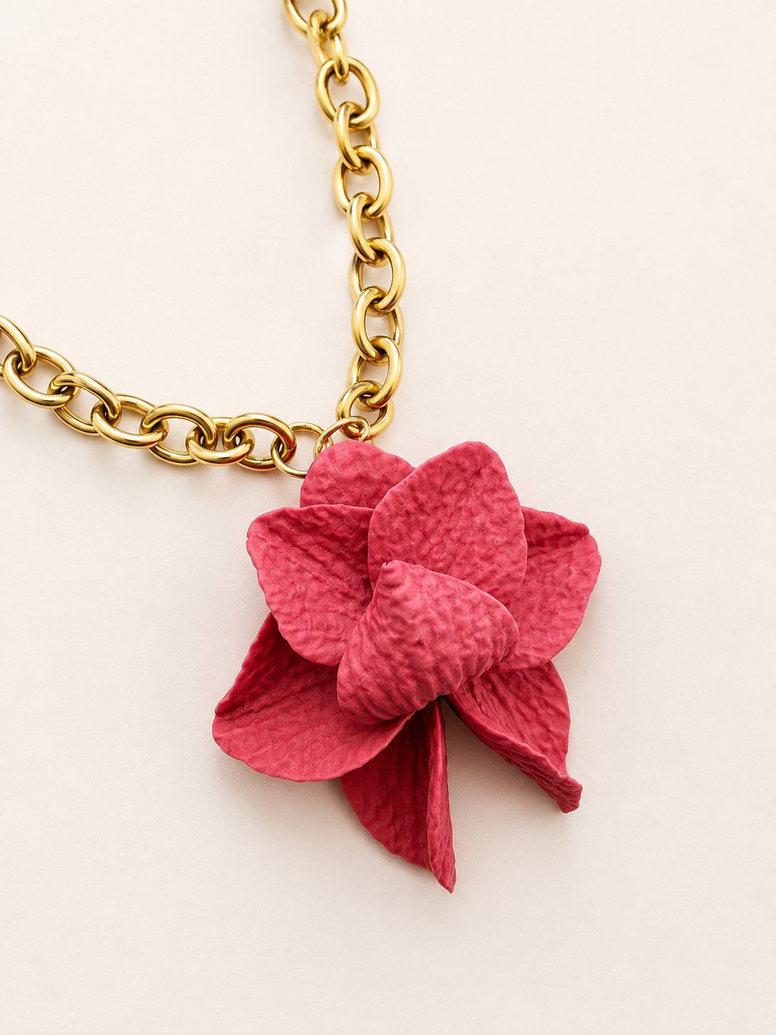Colar Lotus Coral