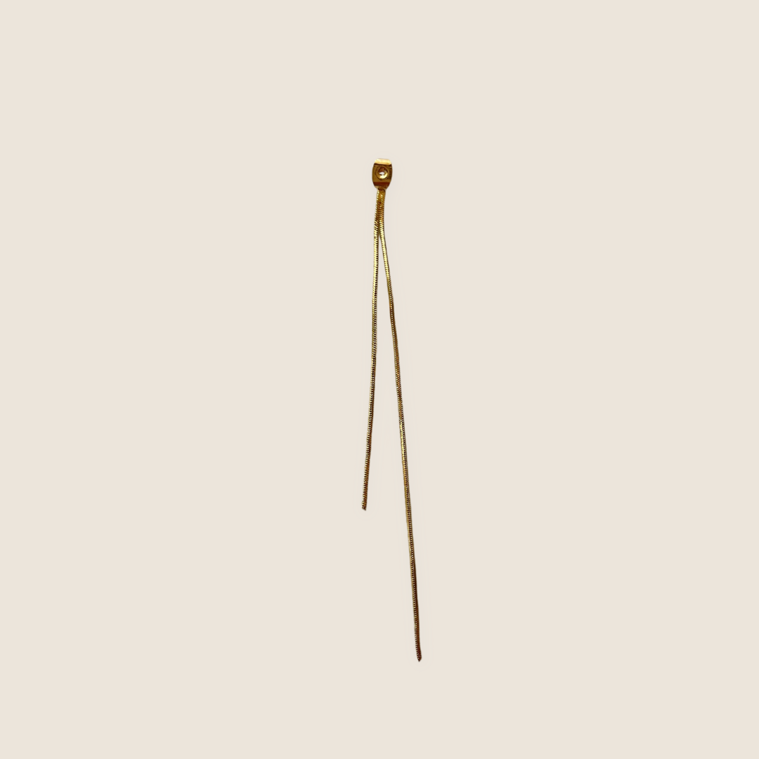 travão brinco dourado