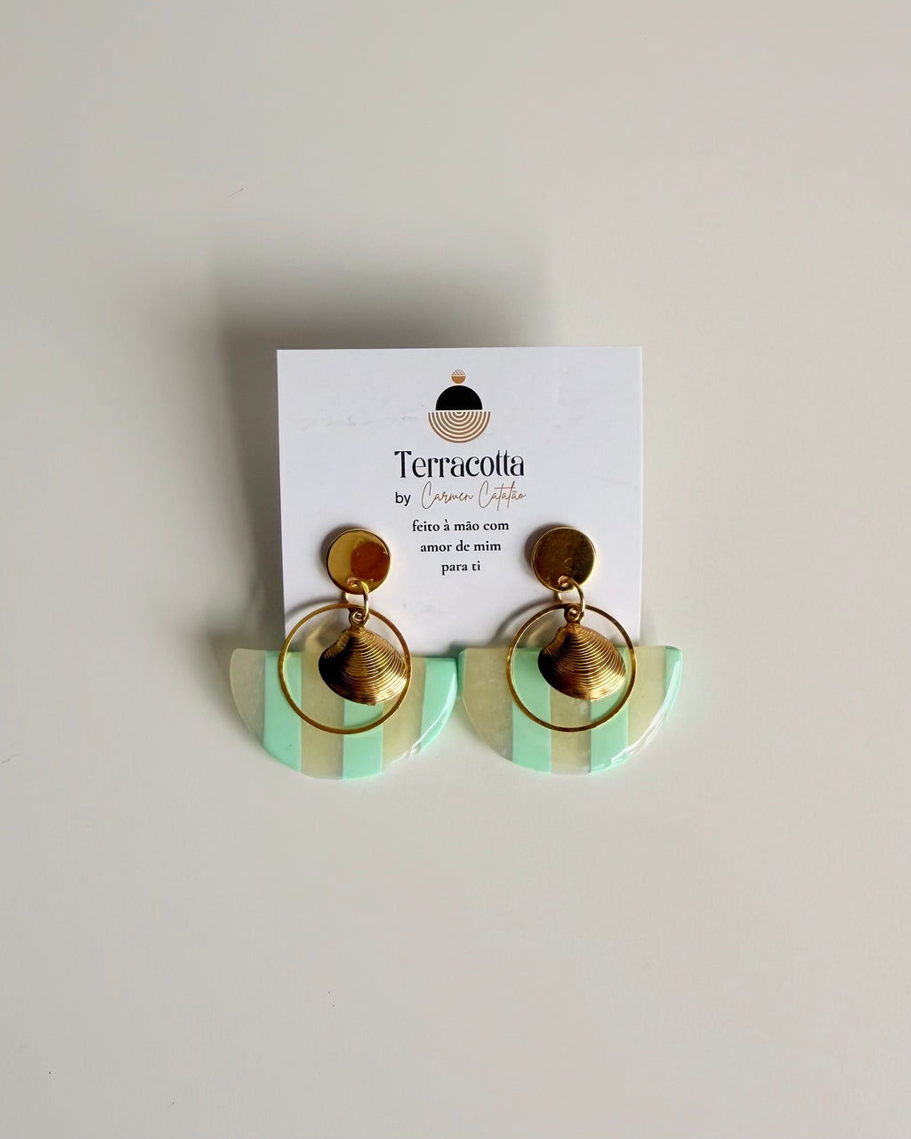 Brincos Aqua Shell