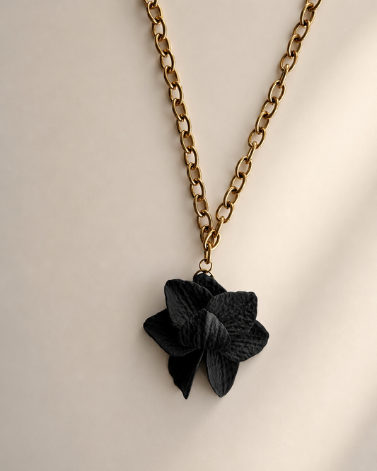 Colar Lotus Preto